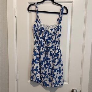 Abercrombie & Fitch Blue and White Floral Mini Dress